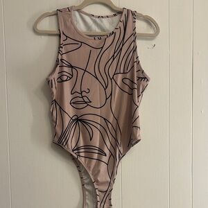 Abstract Print Bodysuit